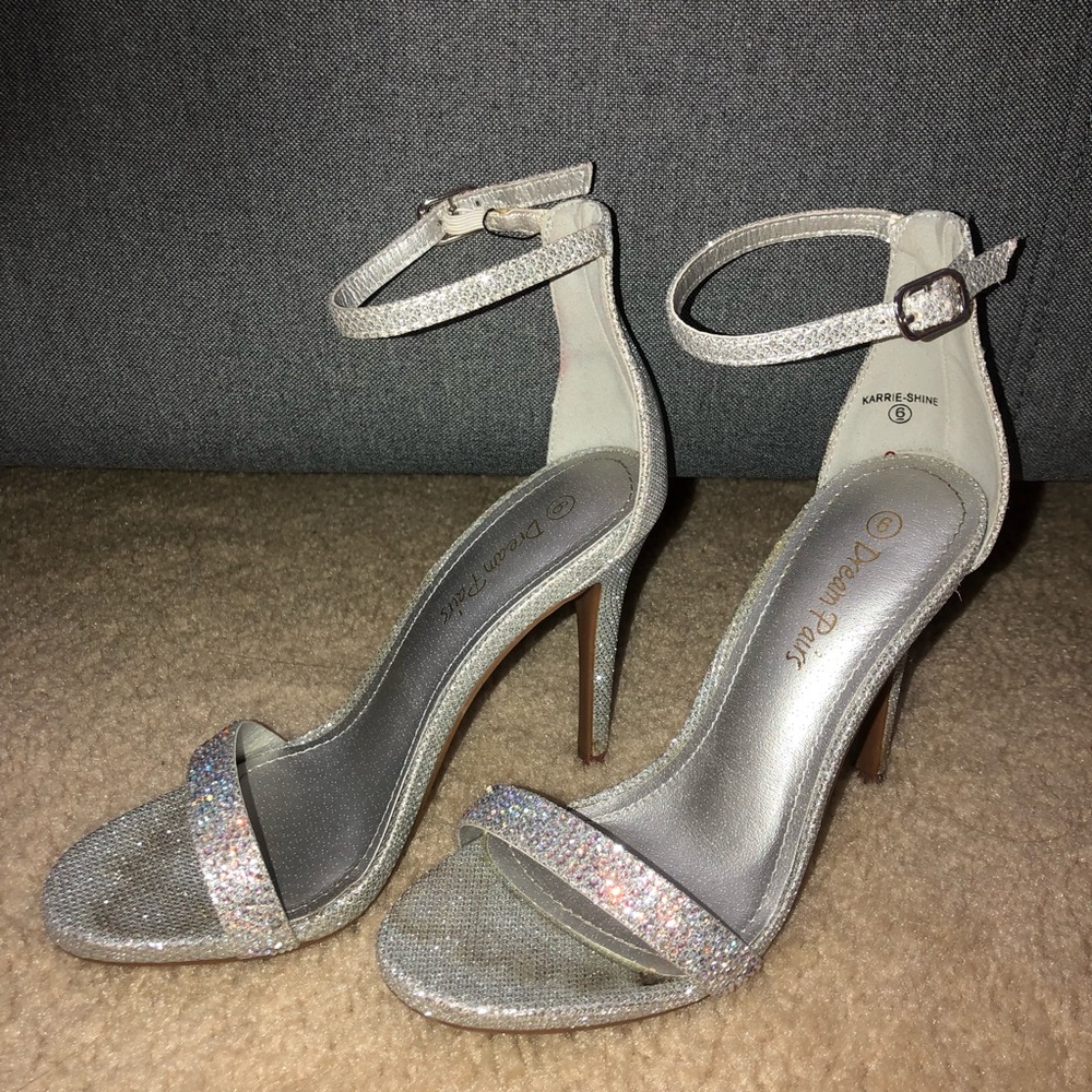Silver Sparkly Heels
